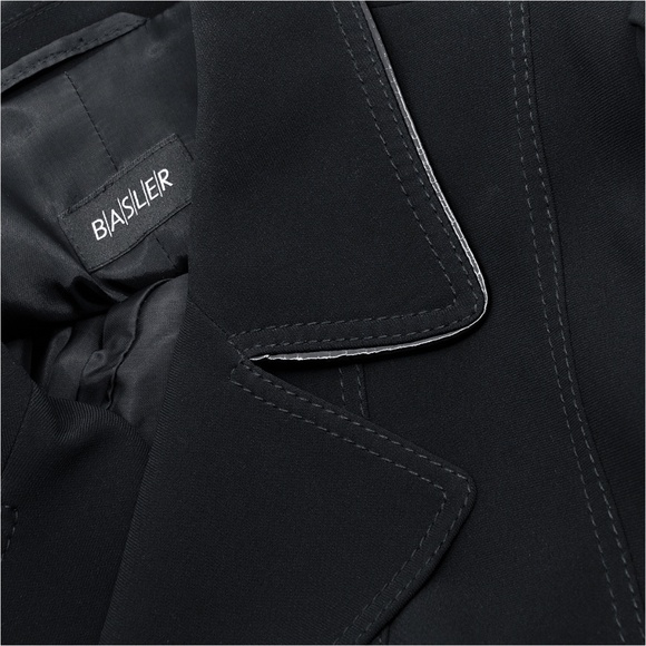 BASLER Black Jacket with Patent Leather Trim - Picture 10 of 13